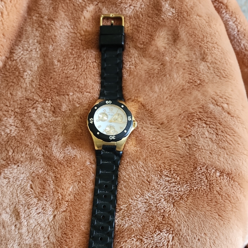 Invicta Black and Gold Women's Watch